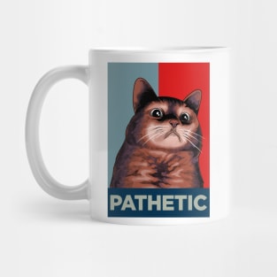 pathetic cat meme Mug